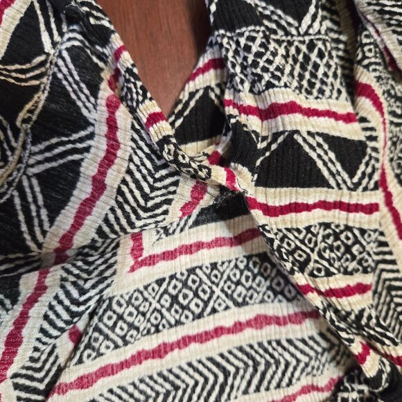 Lee David Woman's Career Casual Multicolor Tunic Top Short Sleeve Size 22/24W - Picture 6 of 11